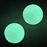 Feixun Dog Glow Ball Toy, Dog Toy Ball Glow in the Dark, 2 Pack