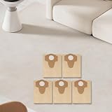 Gettimore Confezione da 5 sacchetti sottovuoto da 20 l per aspirapolvere TC- 1825, TC- 1815 S, TE- 18/10, sacchetti di carta per raccolta di polveri