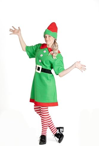 Ciao - Elfe Noël Costume Déguisement, Couleur Vert, Rouge, Taille...
