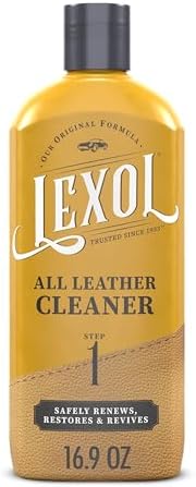 Lexol Leather Cleaner, 16.9 oz Best Cleaning and Conditioner Since 1933-For Use on Apparel, Furniture, Auto Interiors, Shoes, Bags and More