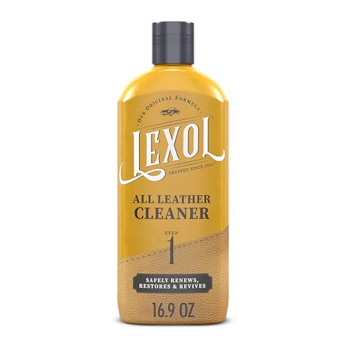Lexol All Leather Cleaner for Car Interior, Couches and Furniture, Shoes and Boots, Purses and Handbags, Baseball Gloves and Horse Saddles, and More, 16.9 oz