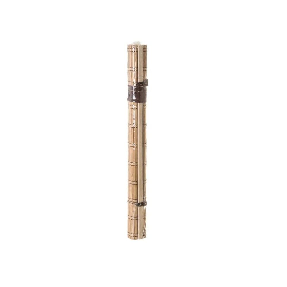 Estor Enrollable de láminas de bambú Color Natural de 160 x 180 cm | Persiana de estilo rústico para dar sombra, protección solar y escurecer puertas o ventanas