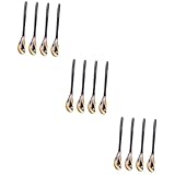 Cuillères à mélanger pour le café : elles servent également à manger des aliments tels que des gâteaux, des yaourts, du pudding, des glaces et de la purée de pommes de terre, une cuillère à confiture