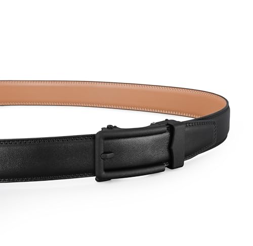 Image of Men's Belt, Ratchet Dress Casual Belt with Adjustable Automatic Buckle Trim to Fit