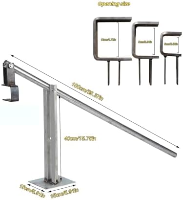 Heavy Duty Adjustable Post Puller for 2-5 Inch Posts, High-Leverage Stake Remover & Wall Uprooter Tool, Perfect for Landscaping & Construction Projects