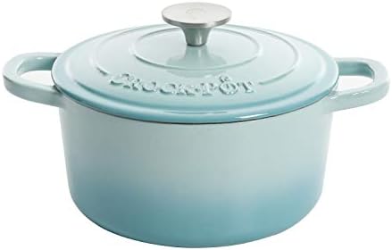 Crock-Pot Artisan Round Enameled Cast Iron Dutch Oven, 3-Quart, Blush Pink