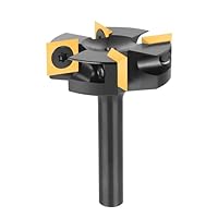 SpeTool Planfräser 8mm Schaft 40mm Planfräser für Oberfräse Wendeplatten spoilboard 4 Flöten CNC Planfräser für holz mit ATS Beschichtung
