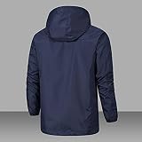 Męskie wodoodporne kurtki outdoorowe, wiatroszczelny płaszcz z odpinanym kapturem lekka wiatroszczelna kurtka sportowa turystyka płaszcz przeciwdeszczowy na co dzień letni płaszcz przeciwdeszczowy do