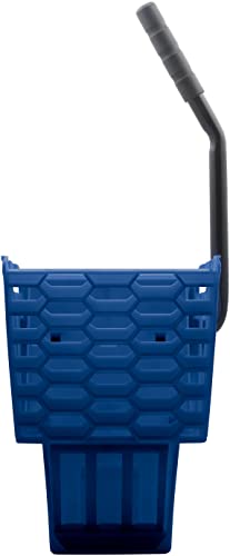 Carlisle Foodservice Products Omnifit 35 Qt Mop Bucket Combo: Side Press Wringer & Soiled Water Insert - Blue #TOP7