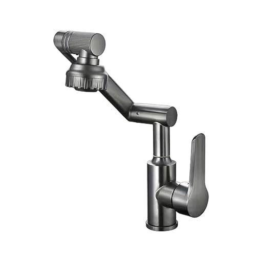 Robinet de lavabo rotatif 1080 acier inoxydable eau chaude et froide