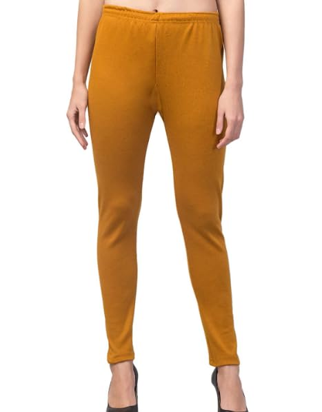 kanna fabric Woolen Ankle Length Leggings for Women's (Free Size Color-Mustard)-picture-18