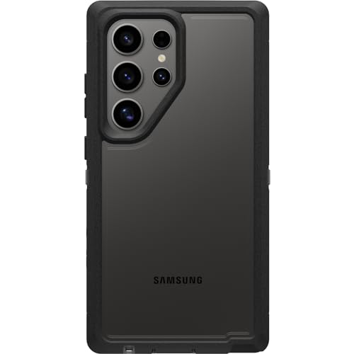 OtterBox Samsung Galaxy S24 Ultra Defender Series XT Clear Case - Dark Side (Clear/Black),...