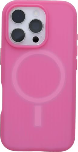Image of OtterBox iPhone 16 Pro - Symmetry Soft Touch Magsafe Case - Foxberry Pink | 3X Military Drop Protection - Slim - Pocket-Friendly - Raised Edges - Anchor points - Enhanced Grip - Non-Retail Packaging