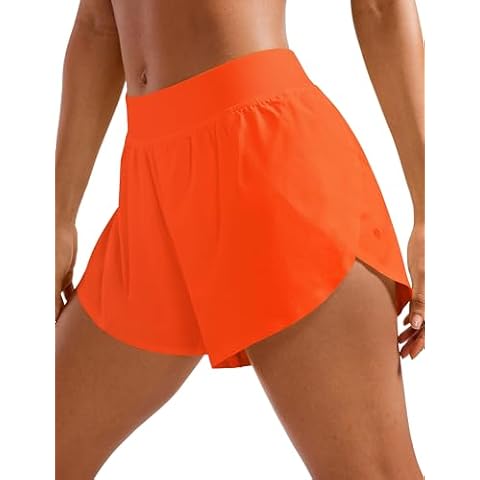 CRZ YOGA Women's Mid Waisted Running Shorts Cover