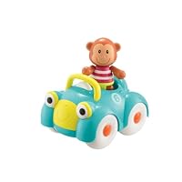 Early Learning Centre Toybox Monty Monkey and His Motor Car - Fun Push-Along Toy for 12 Months +