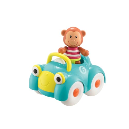 Early Learning Centre Toybox Monty Monkey and His Motor Car - Fun Push-Along Toy for 12 Months +