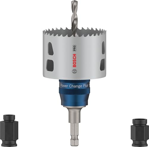 Bosch 5x PRO Multi Material Power Change Plus Starter-Set (für Weichholz, Trockenbauwand, Ø 68 mm, Professional Zubehör Bohrmaschine/Schrauber)
