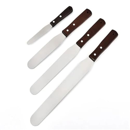 Raschietto for torte in acciaio inossidabile, robusto strumento for lisciare la crema al burro, for glassare il fondente, decorare la pasticceria e preparare dolci in casa. Design versatile for torte