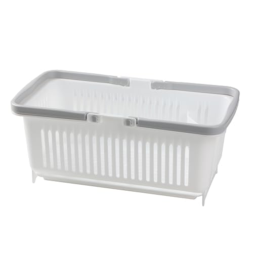 Pearl Metal Kitchen Mate Plus HC-771 Dish Drainer Basket with Handle, Plastic, Made in Japan