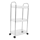 Chariot de beauté à roulettes - ce produit présente une conception multicouche qui offre un grand espace de rangement pour divers articles, organisateur de station de salon