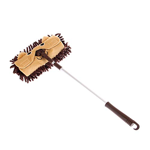 Spielbesen für Kinder, Wischmopp-Spielzeug, Kinder-Bodenwischer für Kleinkinder, tragbares Kinderspielzeug, Kindergarten, Pretend Play Early Education, Bodenwischer für Restaurant (braun)