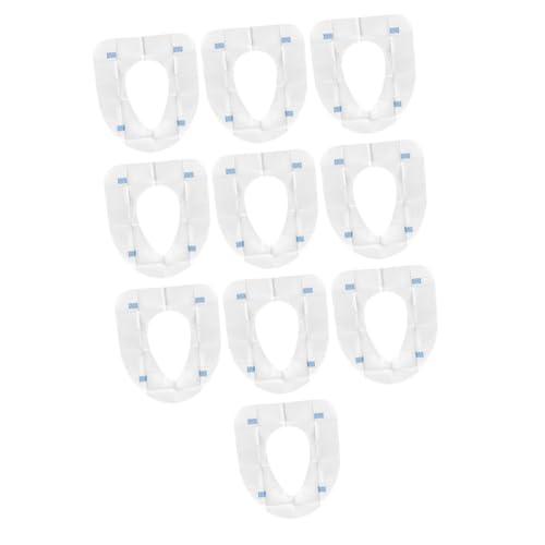 PartyKindom Toilet Seat Cover Flushable 10 Pack Large Size for Pregnant Women Disposable Seat Covers for Toilet Hospital Hotel Use