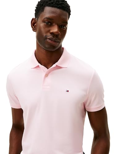 Image of Tommy Hilfiger Mens Short Sleeve Casual Polo Shirts in Regular Fit with Liquid Cotton