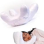 Flawless Face Pillow, Anti-Wrinkle Massage Pillow, Face Pillow for Wrinkles Side Sleeper, Sleeping On Back Beauty Rest Pillow Pillows for Maintaining Facial Wrinkles and Sleep Lines white-original