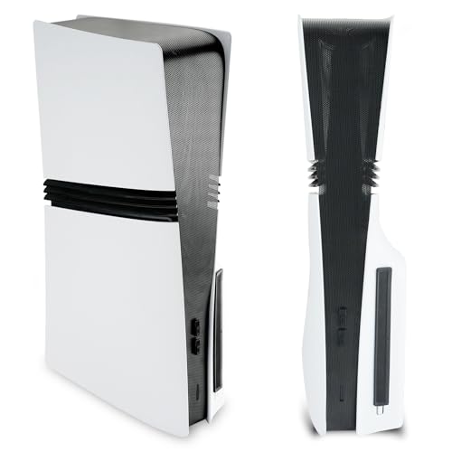 PlayVital Filtro Antipolvo para ps5 Pro - Rejilla de Malla y Tapones de Silicona, Protección Eficaz contra Polvo, Fácil de Instalar, Material Duradero (Negro)