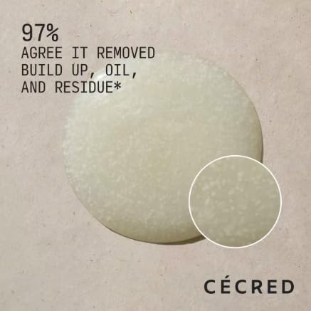 Cecreds Clarifying Shampoo & Scalp Scrub with Fermented Purple Willow Bark, Tea Tree Oil, 2.5 Fl Oz, All Hair Types, Color Safe