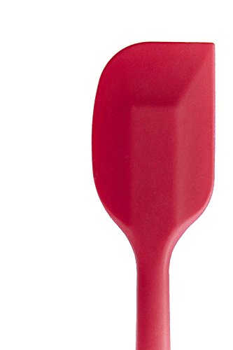 Image of P-Plus International Silicone Spatula Set 4-piece - 500ºF Heat-Resistant Baking Spoon Spatula - Seamless One-Piece Design Easy to Clean - Non-Stick Silicone Stainless Steel Core (Spatula 4 RED)