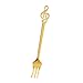 RTHGTFCZ Widelce Nuta Musical Fork Fork Ze Stali Nierdzewnej Ciasto Owoodowe Desery Sałatka Widelec Silver Gold Fork Cutlery Kitchen Restaurant Hotel (Color : A)