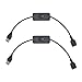 JZK 2 x Cable de interruptor USB 30 cm con interrupteur à bascule encendido apagado, cable extensión USB ON OFF interruptor alimentación USB para conducir grabador, lámpara led, tira de luz LED