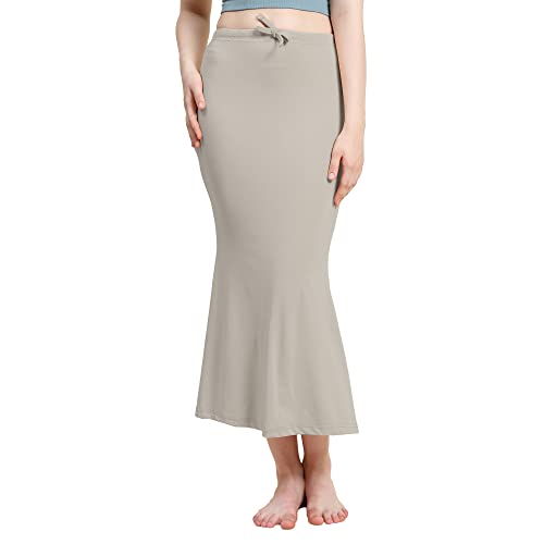Image of Amazon Brand - Anarva Women Cotton Blended Saree Shapewear Regular Petticoat Skirt For Saree