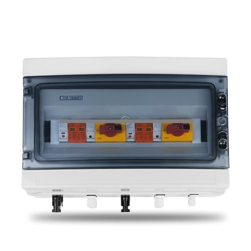 1pc photovoltaic PV Combiner Box With Protection 2 input 2 out DC 1000V Fuse MCB SPD 18ways