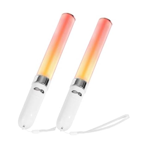HOHUIGO LED Glow Sticks Multicolor 2 Pack, 18 Dynamic Colors, Auto/Manual Modes, Battery Powered for Concerts, Brithday, Raves, Parking Guides,Emergencies Cover