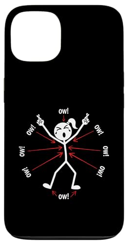 Ow Ow Ow Ow Stickman Figure Humorous Chronic Pain Awareness �X�}�z�P�[�X iPhone 13 �p