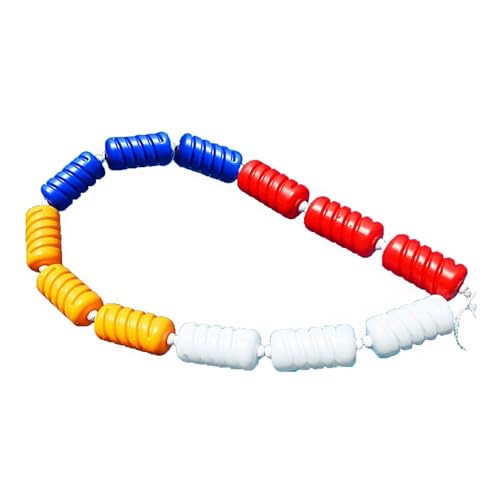 Bouée en plastique couleurs vives pour corde de séparation de sécurité de piscine