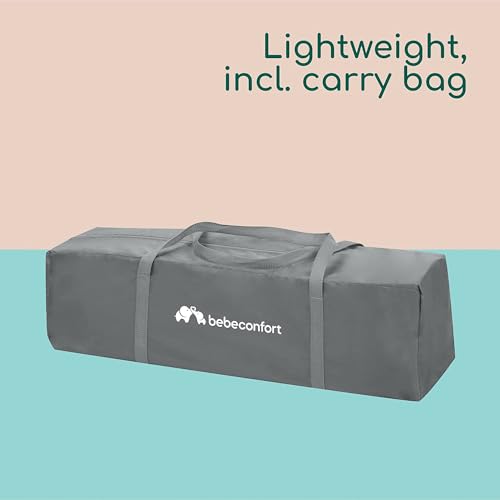 Bebeconfort Soft Dreams, Baby Travel Cot Bed, 0 - 3 Years (0 - 15 kg), Lightweight Baby Travel Bed, Wood Fibre & Foam Mattress (60 x 120 cm), Carrying Bag, Compact Umbrella Fold, Full Gray 6 Bebeconfort Soft Dreams, Baby Travel Cot Bed, 0 - 3 Years (0 - 15 kg), Lightweight Baby Travel Bed, Wood Fibre & Foam Mattress (60 x 120 cm), Carrying Bag, Compact Umbrella Fold, Full Gray - Image 6