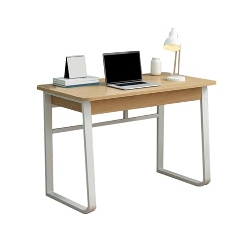 デスク,学習机,在宅ワーク デスク,厚みのあるU字型のテーブル脚のデザイン、安定した構造、揺れにくい、さまざまなシナリオに適しています。(Beige,80*50*75cm/31.5*19.7*29.5in)