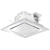 Orsong Bathroom Exhaust Fan 10" Panel Ultra Quiet without Light（8x8 Mount）, 110CFM, 4" Duct for Bathroom/Garage/Home