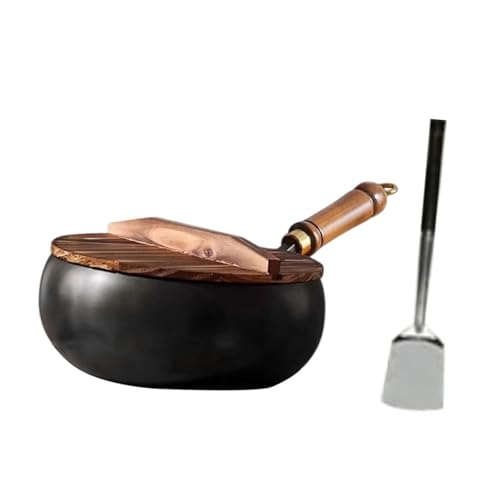 Wok con mango, sin recubrimiento, para cocina profesional miniatura 6