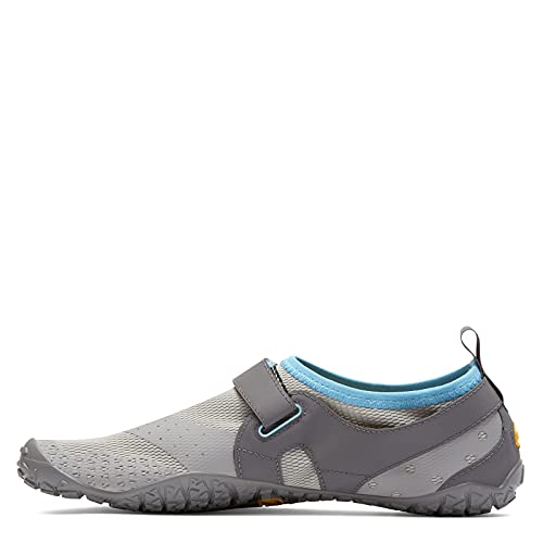Vibram Tênis aquático feminino FiveFingers V-Aqua, Cinza claro/azul, 7.5-8