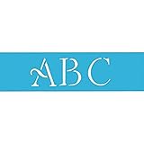 DecoArt 6-Inch-by-18-Inch Stencil Home Decor Series, 3-Inch Simple Script Alphabet