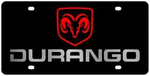 Eurosport Daytona- Compatible with -, Dodge Durango - Carbon Steel License Plate