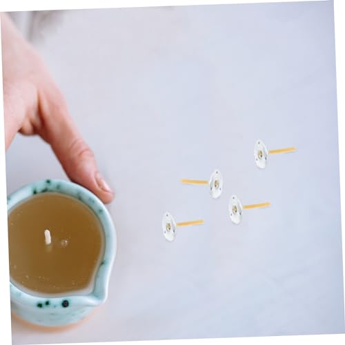 Angoily 100 pzas Pabilos para Velas en Rollo de Cera de Abeja miniatura 4