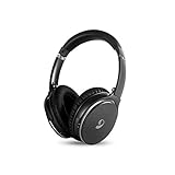 inOpera Audio A3 Bluetooth Headphones Wireless Over Ear, Active Noise Cancelling with Microphone Hi-Fi Deep Bass ANC 20H Standby time, Comfortable Protein Earpads for Travel Work TV PC Game (Black)