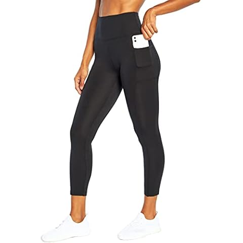 BALLY TOTAL FITNESS High Rise Pocket Ankle Legging, Black, Medium (FLL1000A) Cover