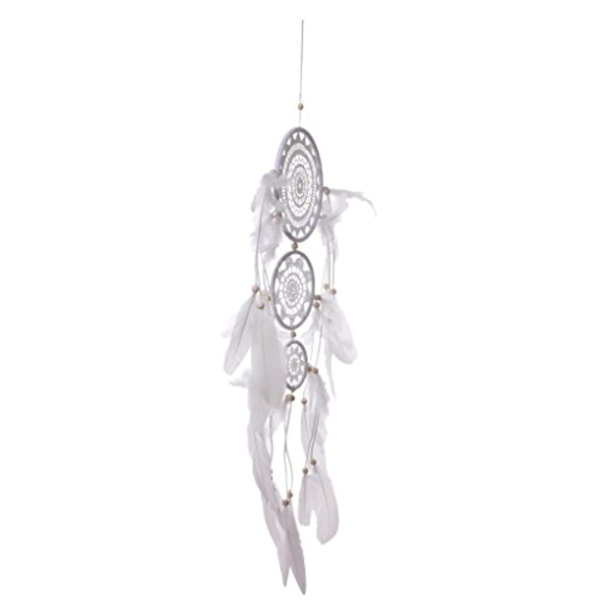 3 Circles Dream Catcher with Feathers Wall Hanging Decoration