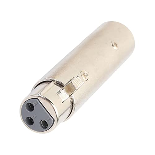 Image of 3 Pin XLR Male to Female Jack Plug Audio Adapter Converter Coupler 75 x 20 x 16mm